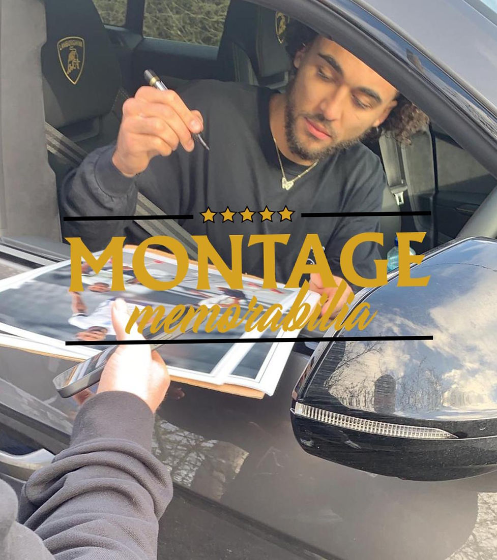 DOMINIC CALVERT-LEWIN SIGNED ENGLAND 16x12 MONTAGE (AFTAL COA)