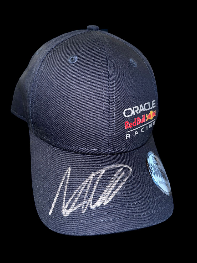 MAX VERSTAPPEN SIGNED ORACLE RED BULL 2023 FORMULA 1 CAP (ACG CERT COA)