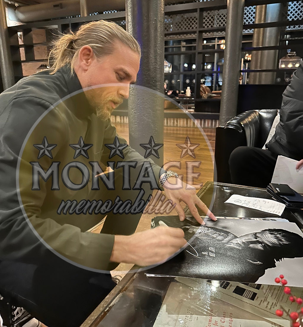 CHARLIE HUNNAM SIGNED JAX TELLER SONS OF ANARCHY 16x12 PHOTO (ACG CERT AG16693)