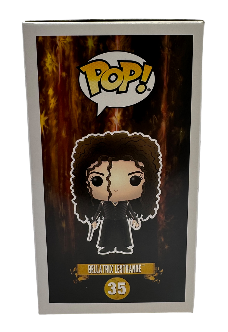 HELENA BONHAM-CARTER SIGNED BELLATRIX LESTRANGE FUNKO POP! #35 (AFTAL COA)