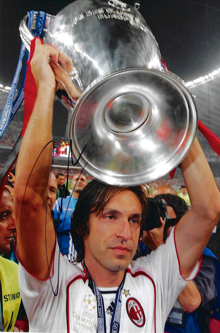 ANDREA PIRLO SIGNED AC MILAN 12x8 PHOTOGRAPH 4 (AFTAL COA)