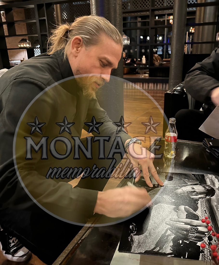 CHARLIE HUNNAM SIGNED JAX TELLER SONS OF ANARCHY 16x12 PHOTO (ACG CERT AG16690)