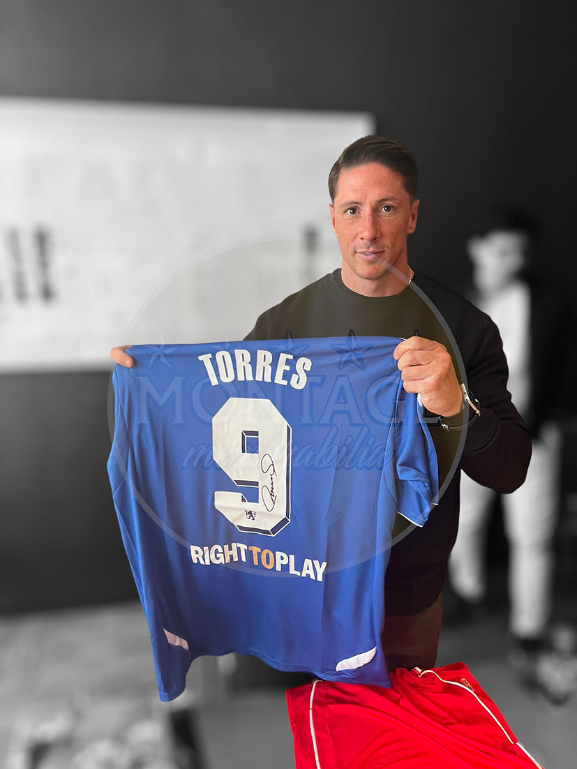 FERNANDO TORRES SIGNED CHELSEA 2012 MUNICH UCL WINNERS HOME SHIRT (AFTAL COA)