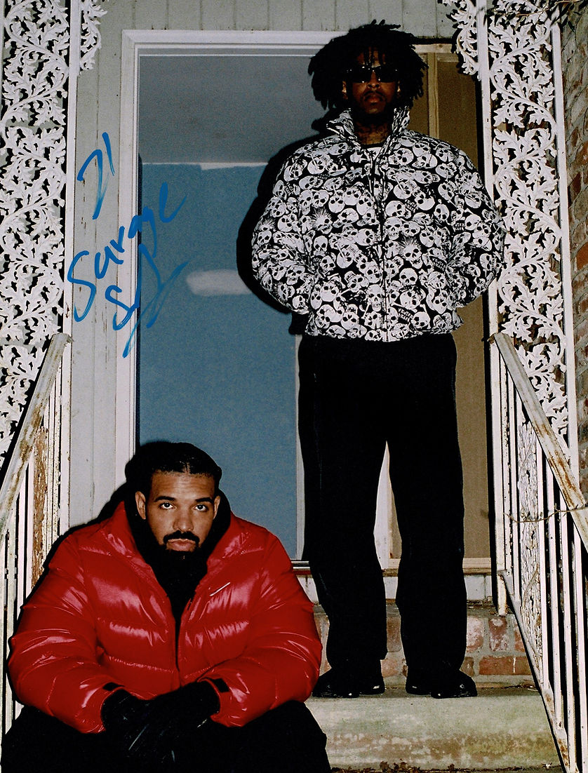 21 SAVAGE SIGNED 14x11 PHOTO AMERICAN DREAM (AFTAL COA) 2