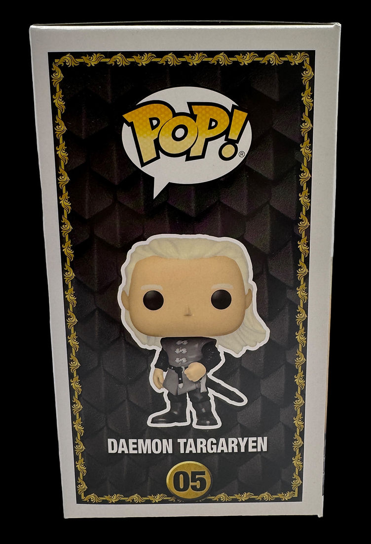 MATT SMITH SIGNED HOUSE OF DRAGONS DAEMON TARGARYEN FUNKO POP! #05 (AFTAL COA)