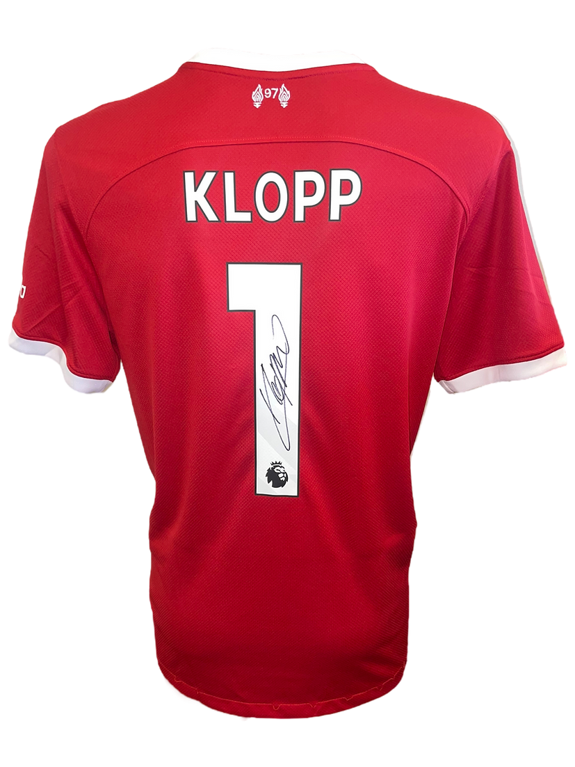 JURGEN KLOPP SIGNED 2023/24 LIVERPOOL FC HOME SHIRT (AFTAL COA)