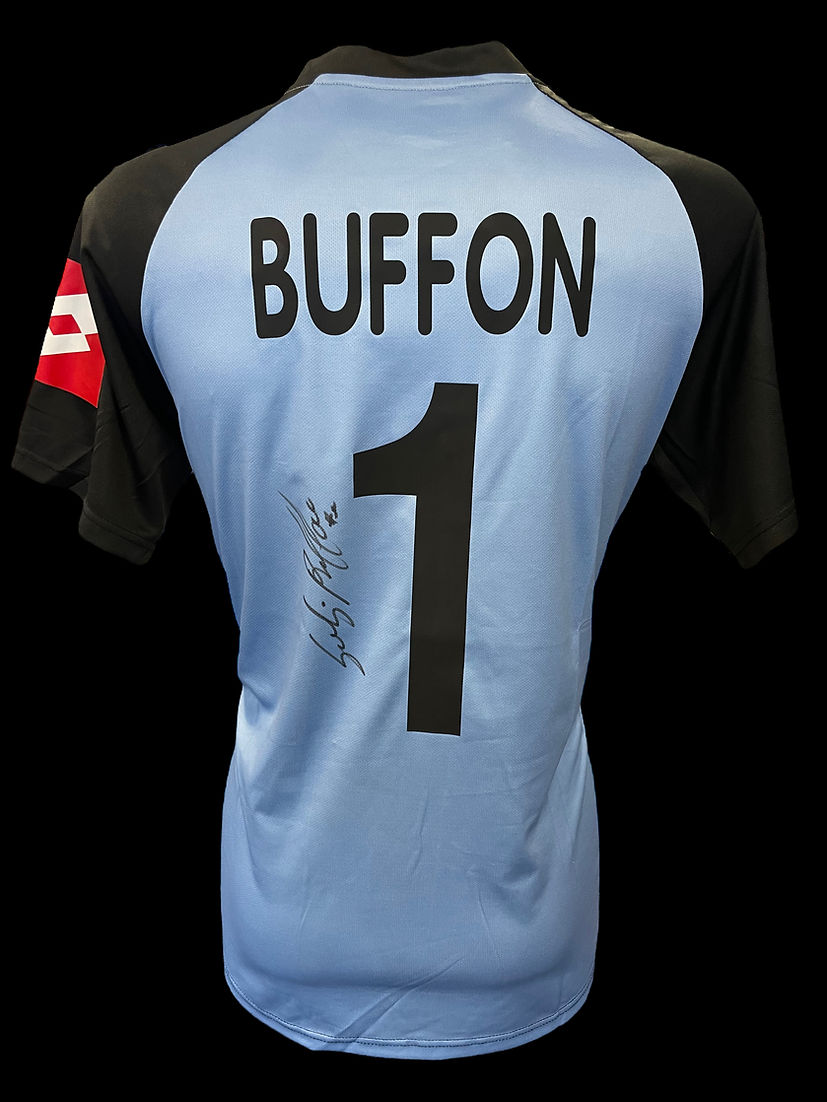 GIANLUIGI BUFFON SIGNED 2002/03 JUVENTUS GOALKEEPER SHIRT 3 (AFTAL COA)