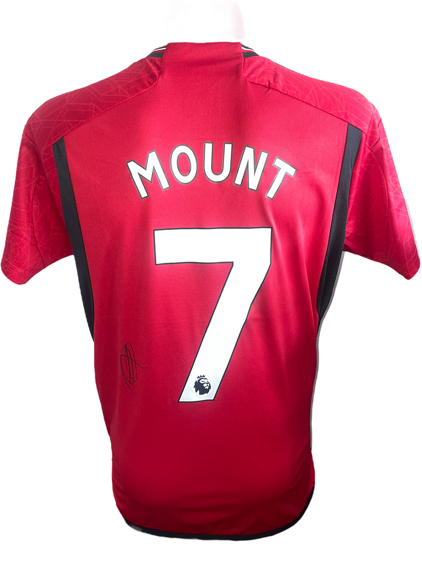MASON MOUNT SIGNED 2023/24 MANCHESTER UNITED HOME SHIRT (AFTAL COA)