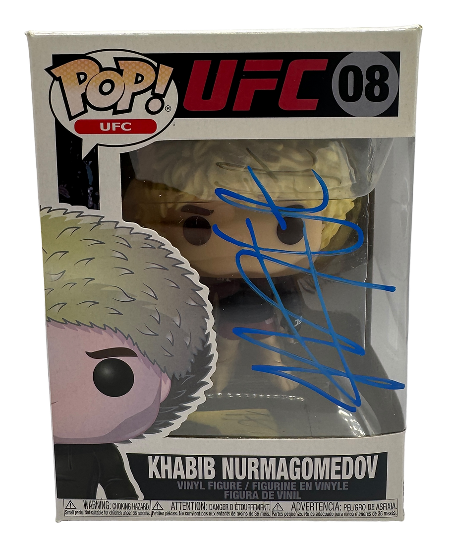 KHABIB NURMAGOMEDOV SIGNED UFC RARE FUNKO POP! #08 (AFTAL COA)