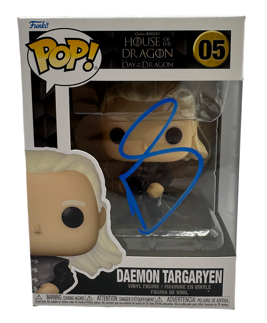 MATT SMITH SIGNED HOUSE OF DRAGONS DAEMON TARGARYEN FUNKO POP! #05 (AFTAL COA)