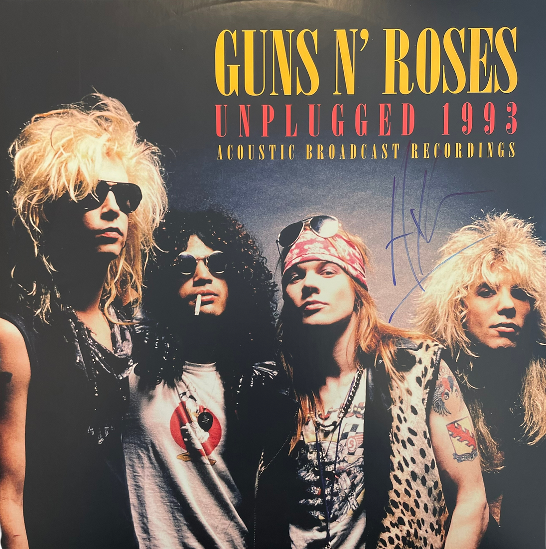 AXL ROSE GUNS N ROSES SIGNED UNPLUGGED 1993 VINYL (ACOA RACC COA)