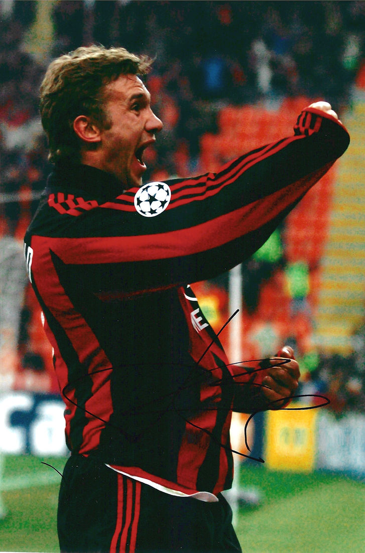 ANDRIY SHEVCHENKO SIGNED AC MILAN 12X8 PHOTOGRAPH 3 (AFTAL COA)