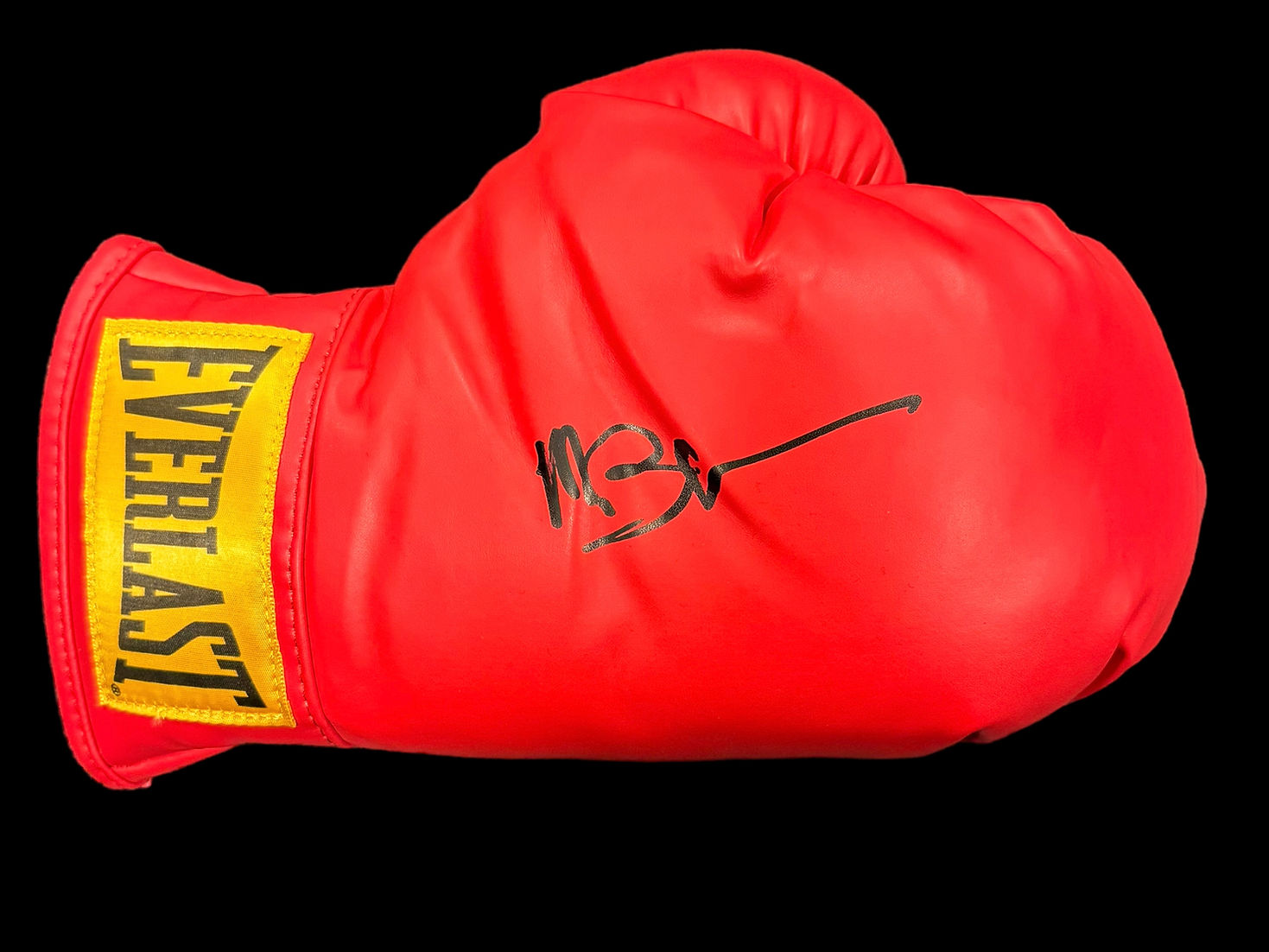 MICHAEL BUFFER SIGNED RED EVERLAST AUTOGRAPH BOXING GLOVE (AFTAL GLOVE)