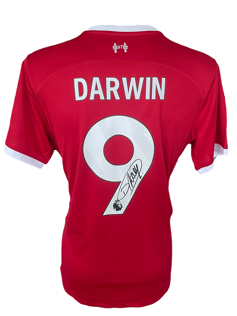 DARWIN NUNEZ SIGNED 2023/24 LIVERPOOL FC HOME SHIRT (AFTAL COA)