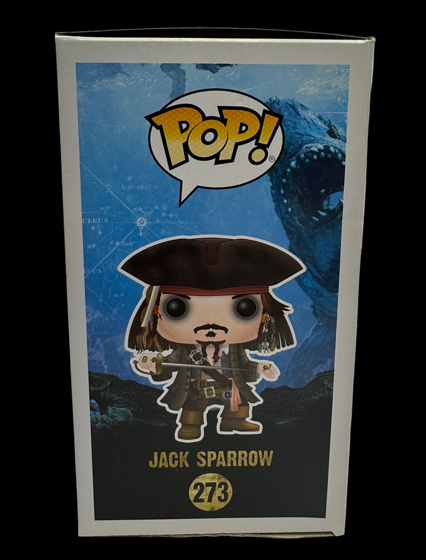 JOHNNY DEPP SIGNED JACK SPARROW FUNKO POP! #273 (AFTAL COA)