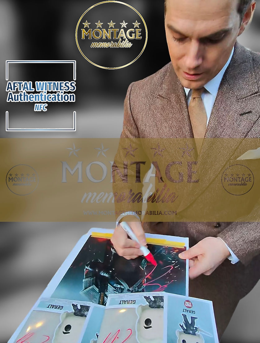 HENRY CAVILL SIGNED GERALT THE WITCHER #1192 FUNKOPOP (AFTAL COA)