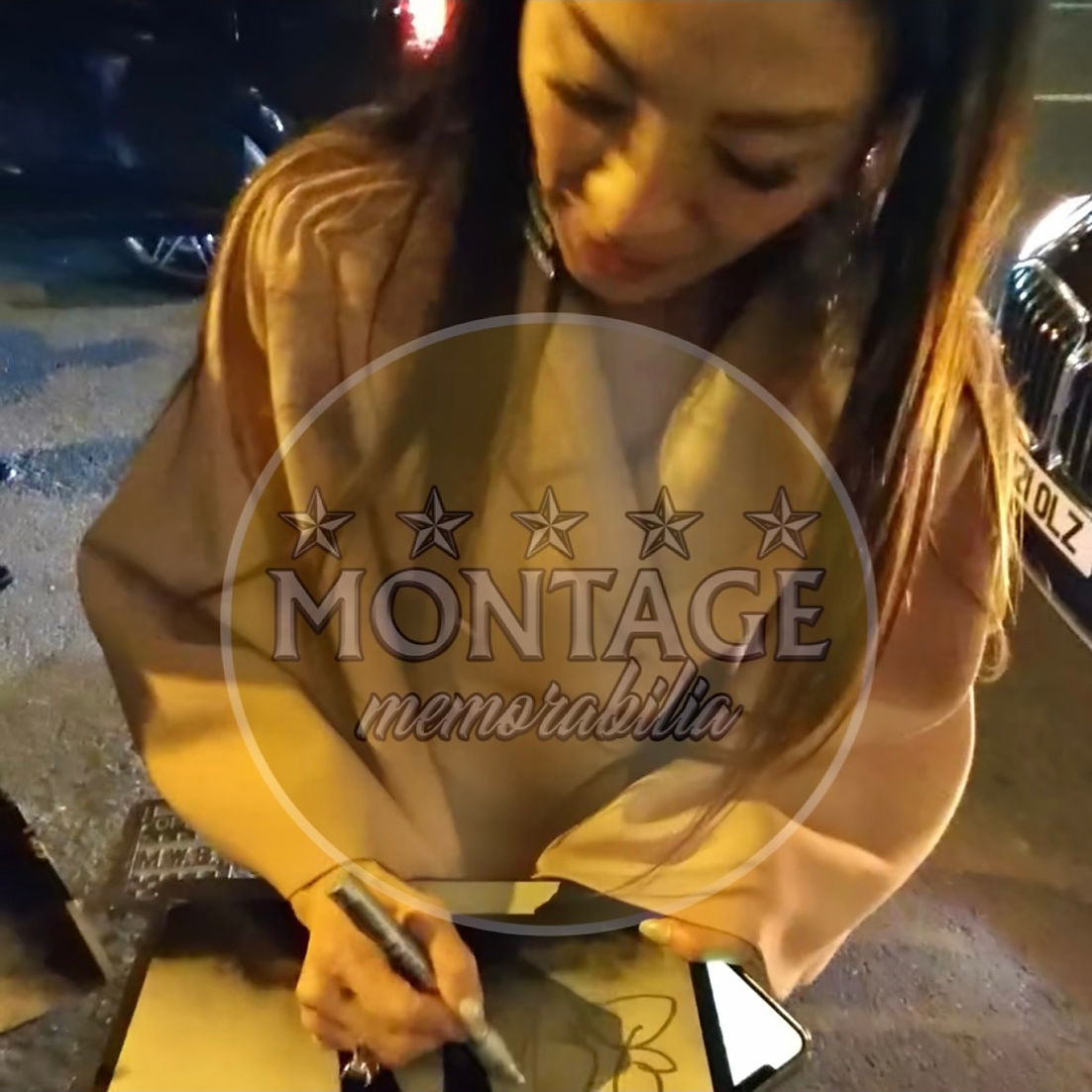 MICHELLE YEOH SIGNED BOND TOMORROW NEVER DIES 14x11 PHOTO (ACG CERT AG17063)