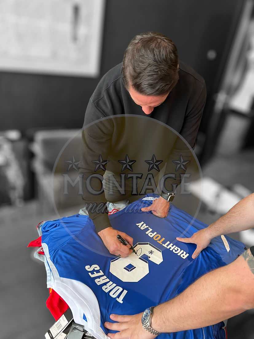 FERNANDO TORRES SIGNED CHELSEA 2012 MUNICH UCL WINNERS HOME SHIRT (AFTAL COA)