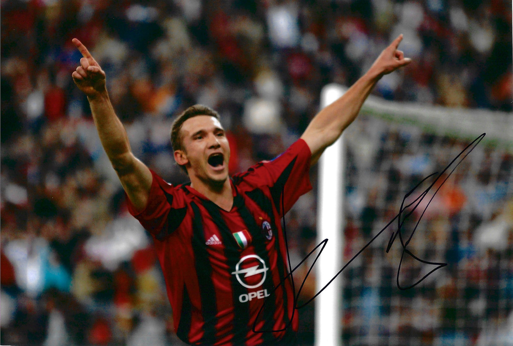 ANDRIY SHEVCHENKO SIGNED AC MILAN 12X8 PHOTOGRAPH 2 (AFTAL COA)