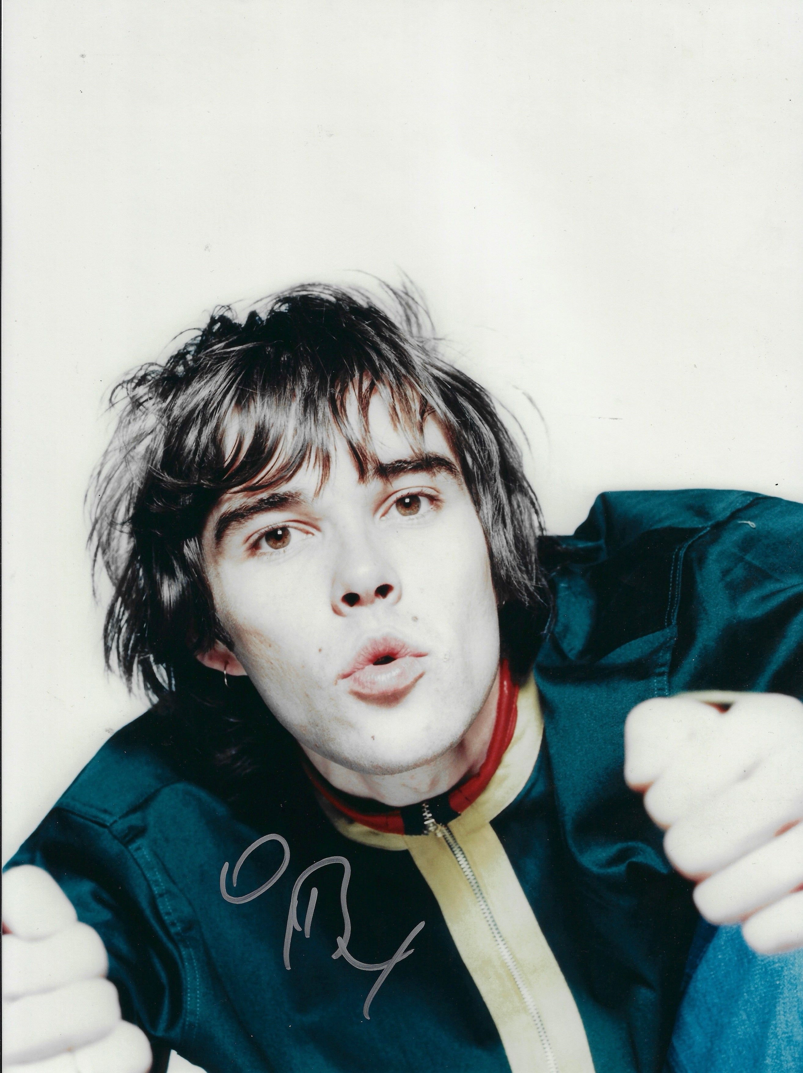 IAN BROWN SIGNED 16x12 STONE ROSES PHOTOGRAPH (AFTAL COA) 8