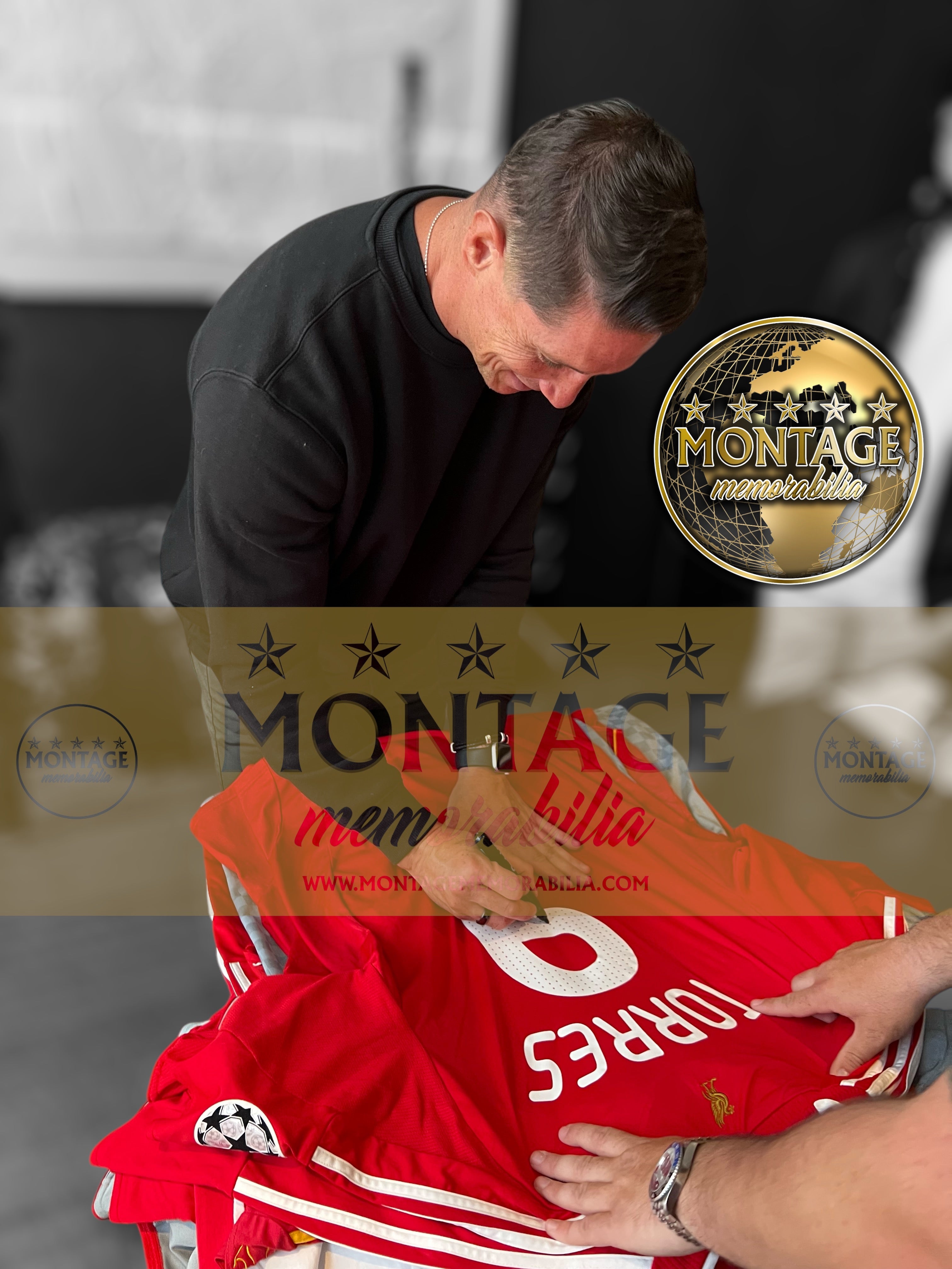 FERNANDO TORRES SIGNED LIVERPOOL FC UCL 2008/10 HOME SHIRT (ACG CERT AG17271)