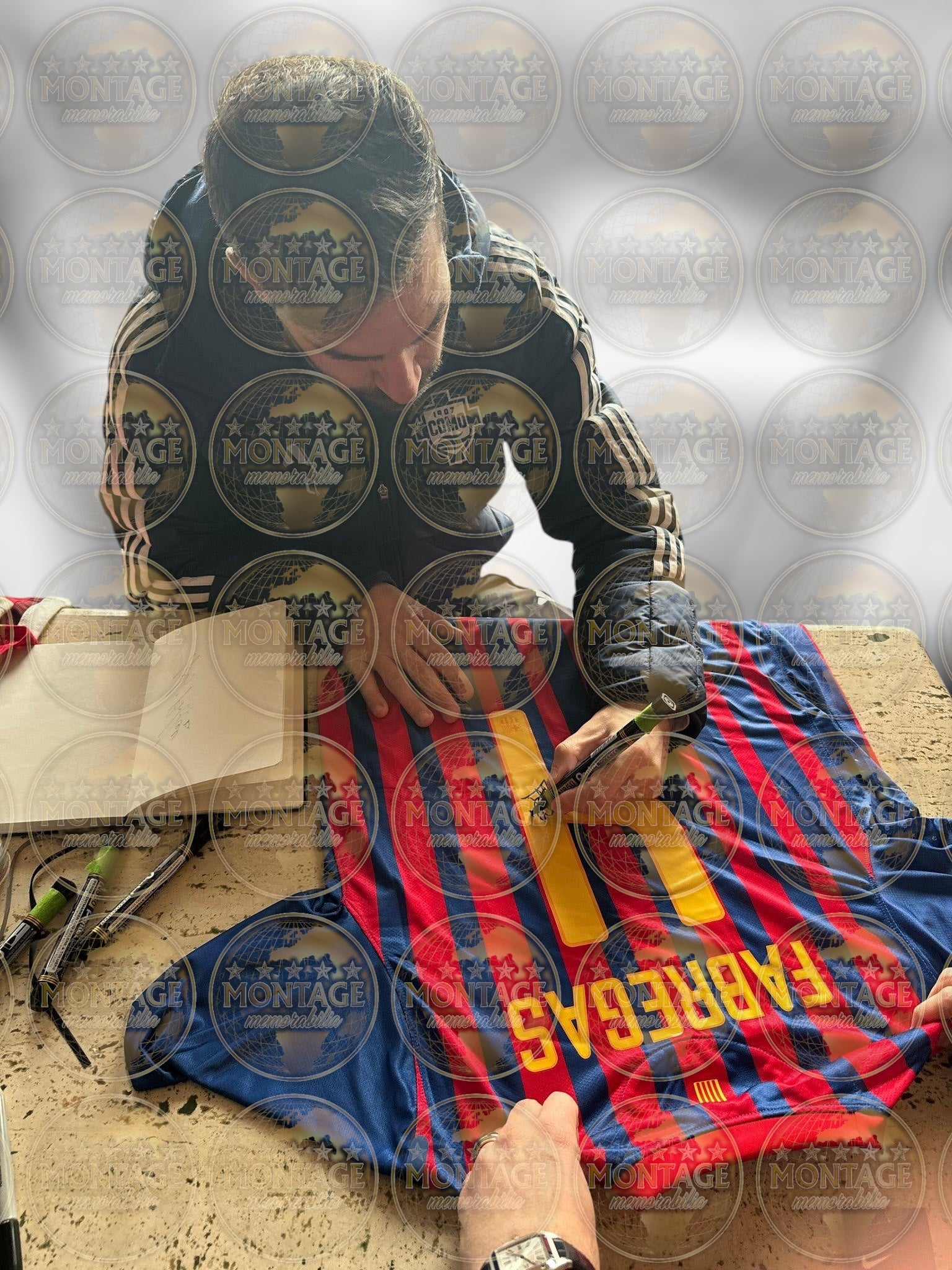 CESC FABREGAS SIGNED FC BARCELONA 2011/22 HOME SHIRT (ACG CERT AG17254)