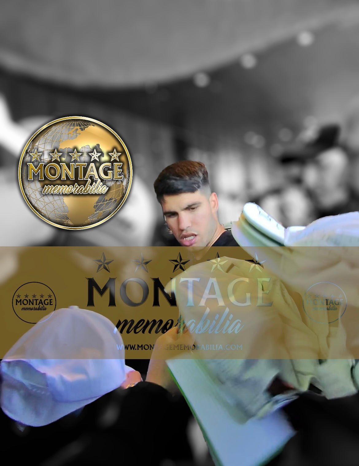 CARLOS ALCARAZ SIGNED WHITE NIKE TENNIS CAP WIMBLEDON (AFTAL COA)