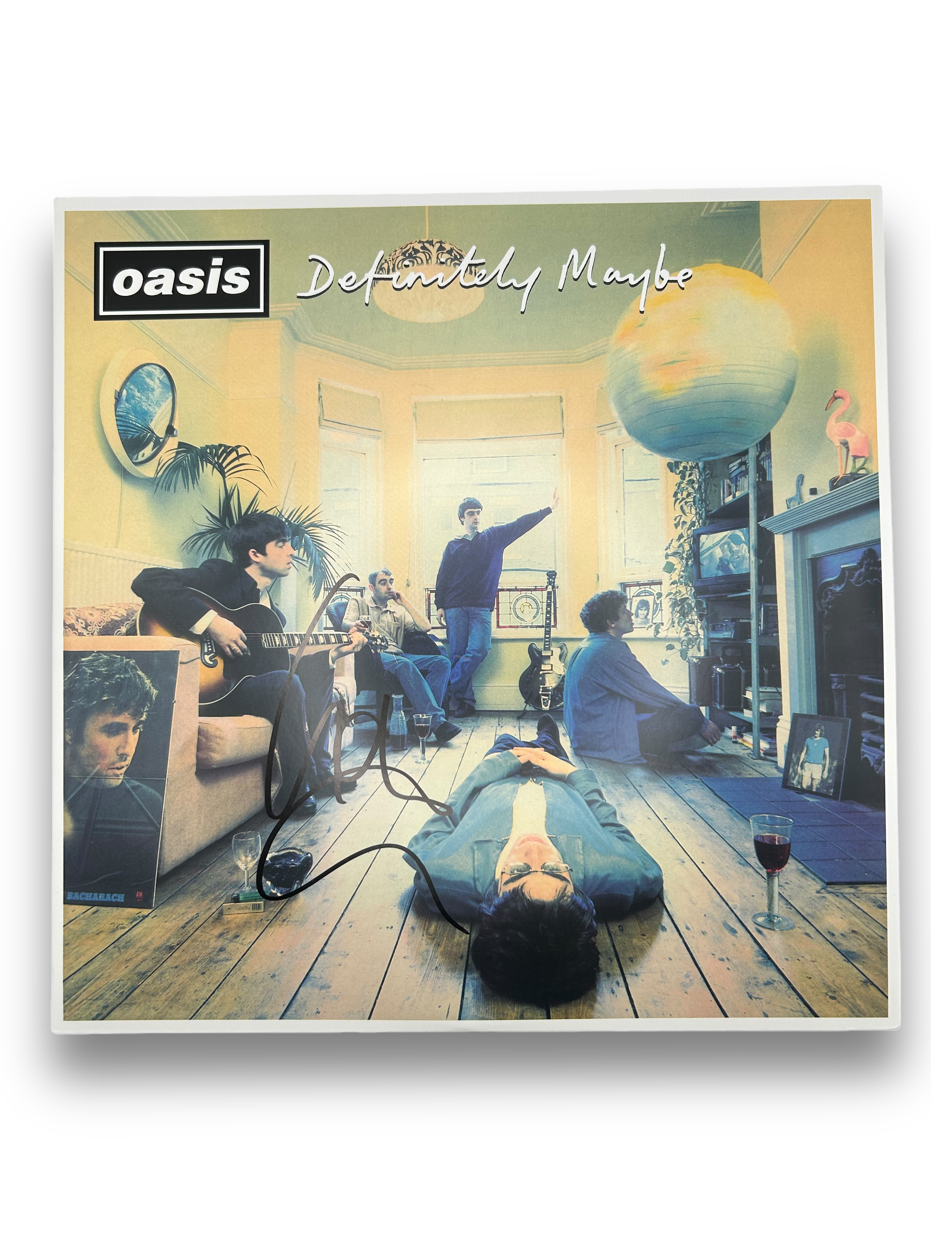 LIAM GALLAGHER SIGNED DEFINITELY MAYBE OASIS LP VINYL (AFTAL COA)