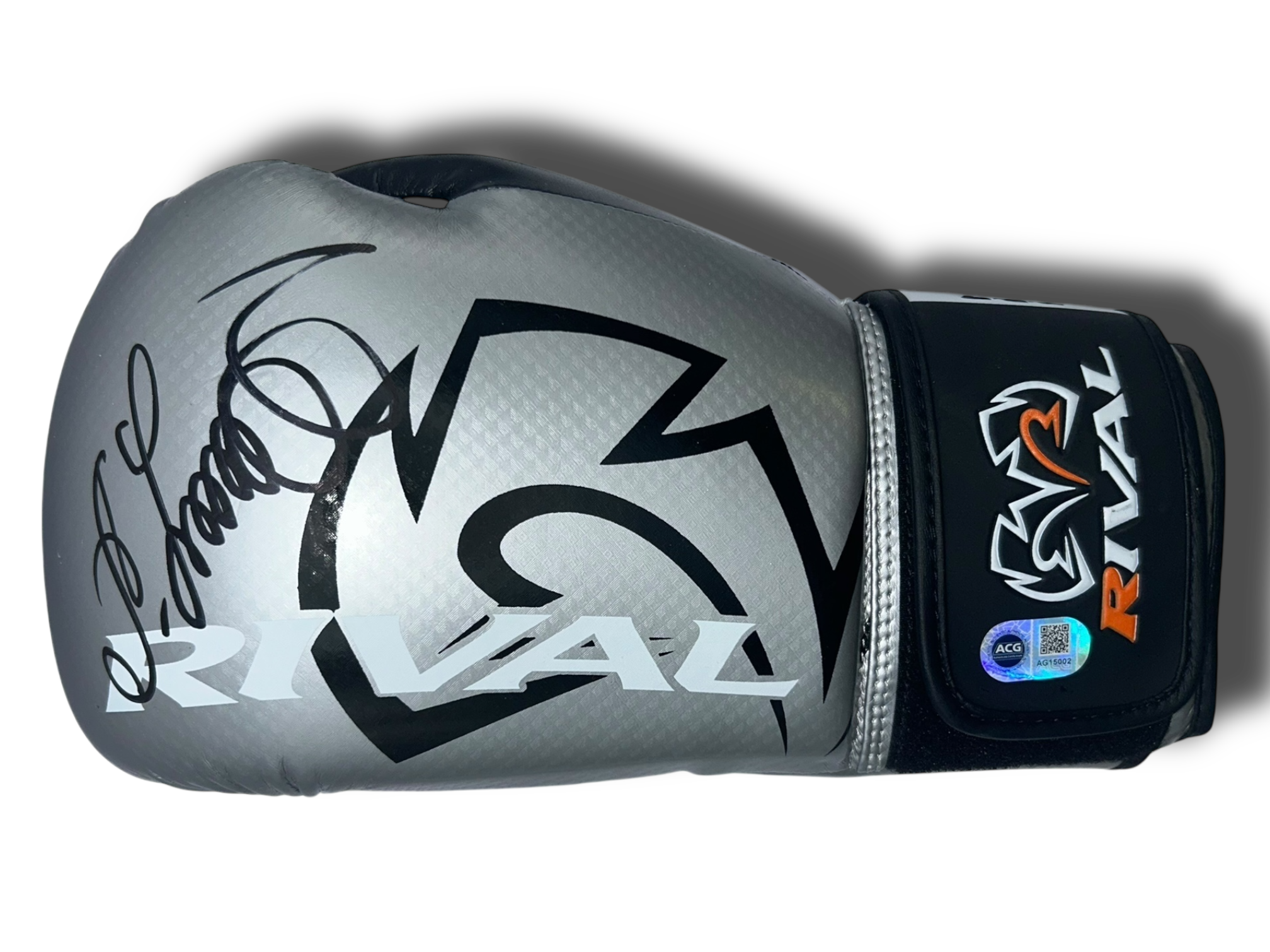 OLEKSANDR USYK SIGNED RIVAL SILVER BOXING GLOVE (ACG AG15002)