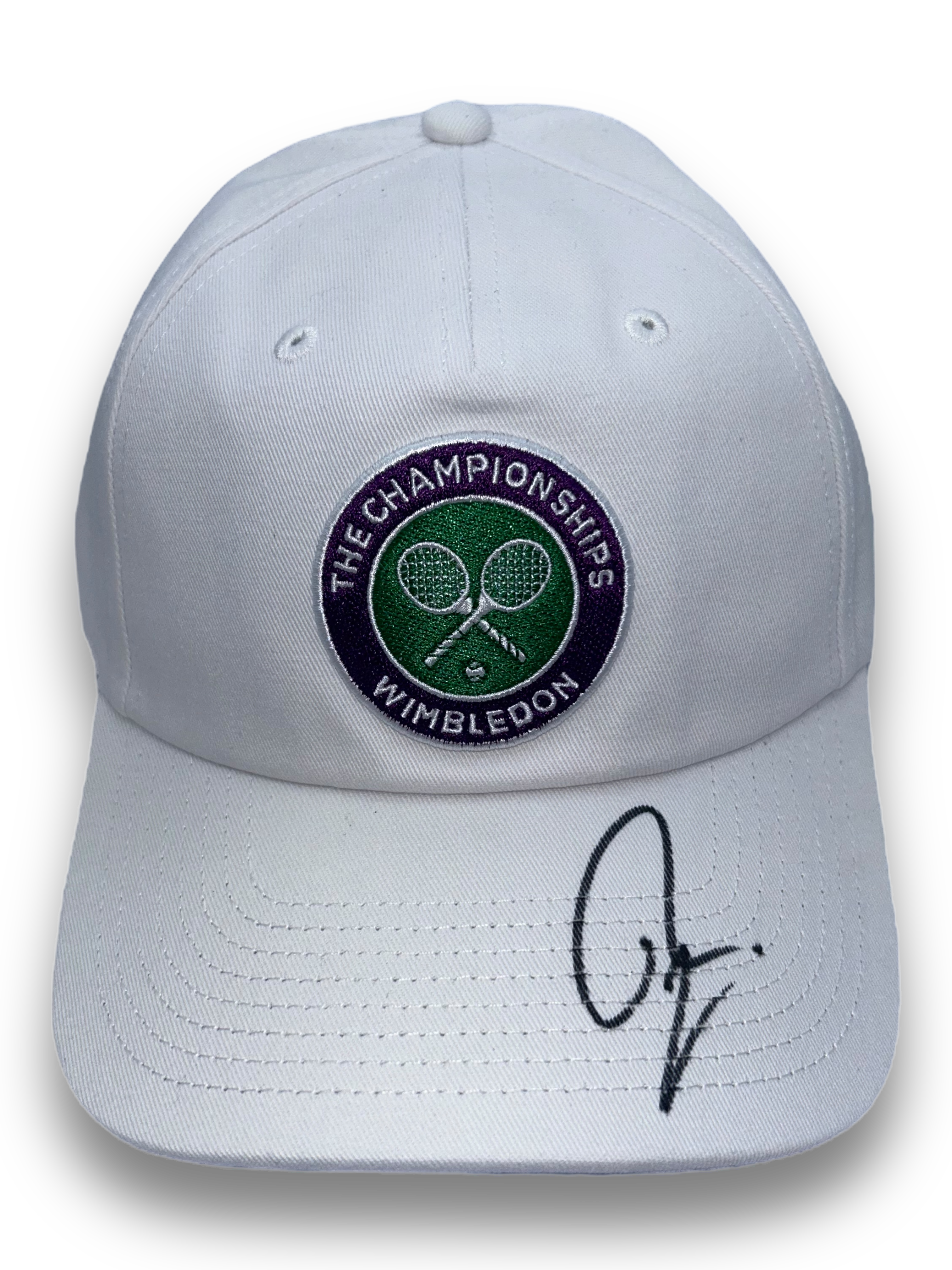 RAFAEL NADAL SIGNED WHITE WIMBLEDON CHAMPIONSHIPS WINNER TENNIS CAP (AFTAL COA)
