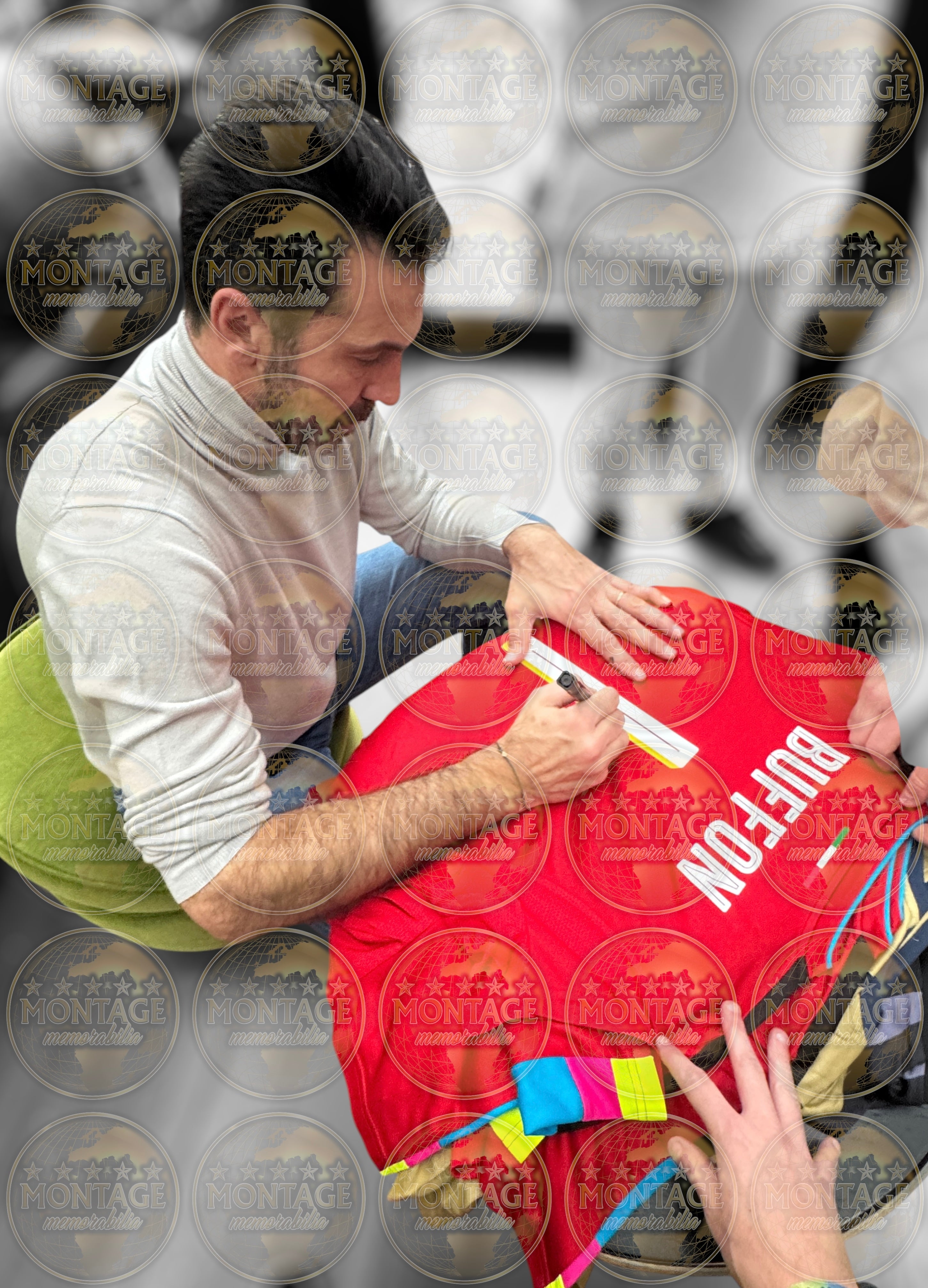 GIANLUIGI BUFFON SIGNED 2016 ITALY GOALKEEPER SHIRT (ACG CERT AG17292)