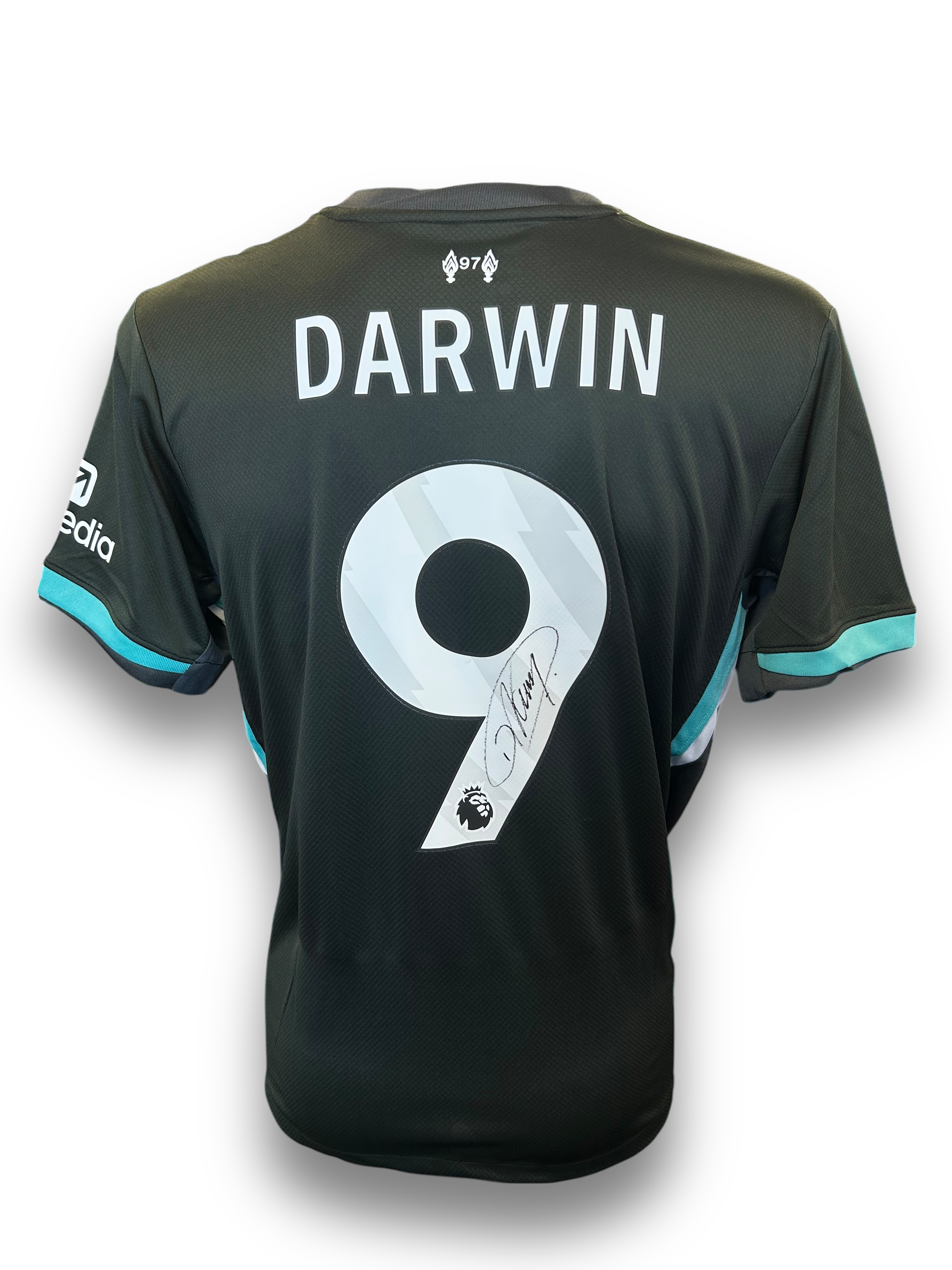 DARWIN NUNEZ SIGNED 2024/25 LIVERPOOL FC THIRD SHIRT (AFTAL COA)