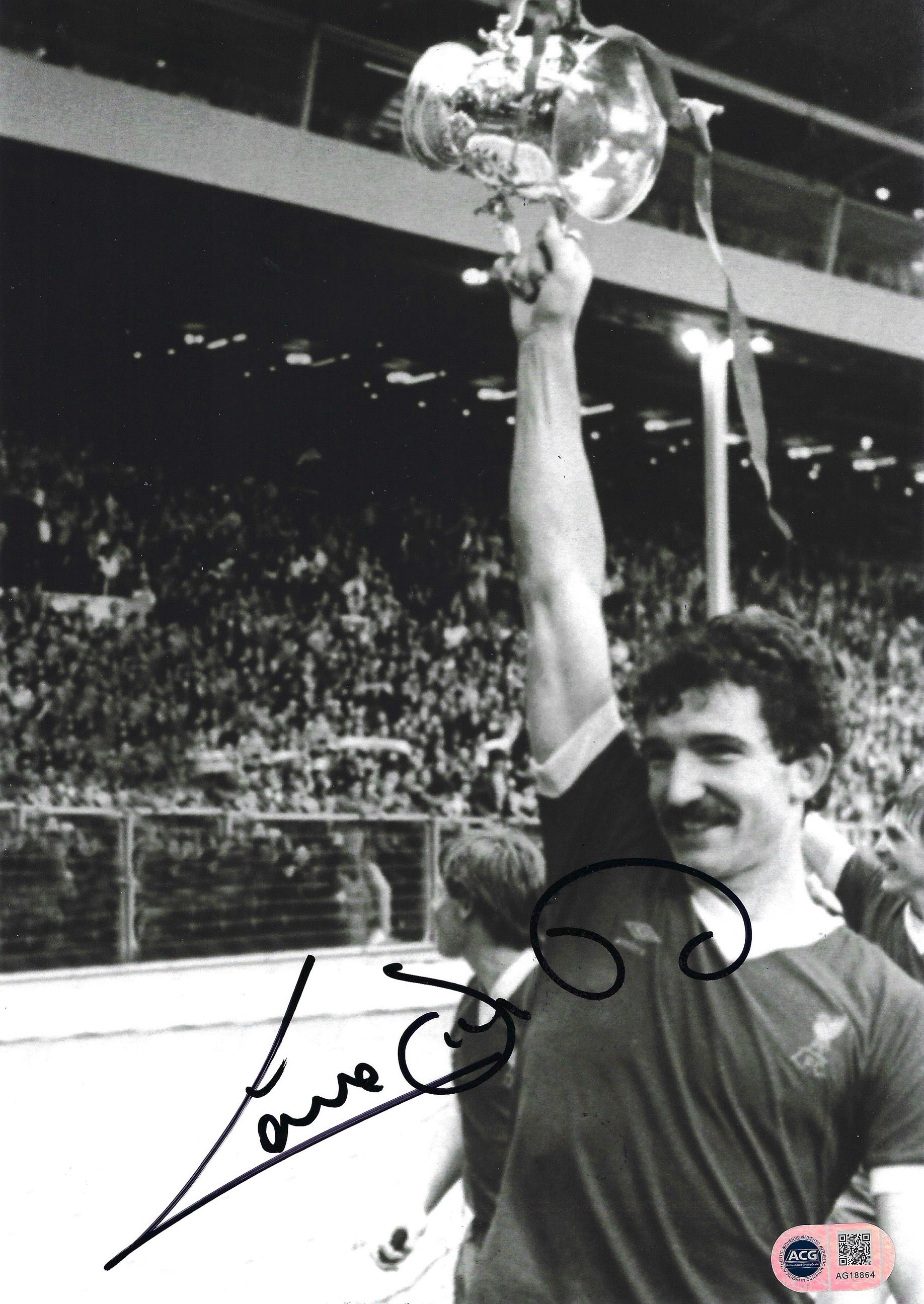 GRAEME SOUNESS SIGNED LIVERPOOL FC 12x8 PHOTOGRAPH (ACG CERT AG18864)