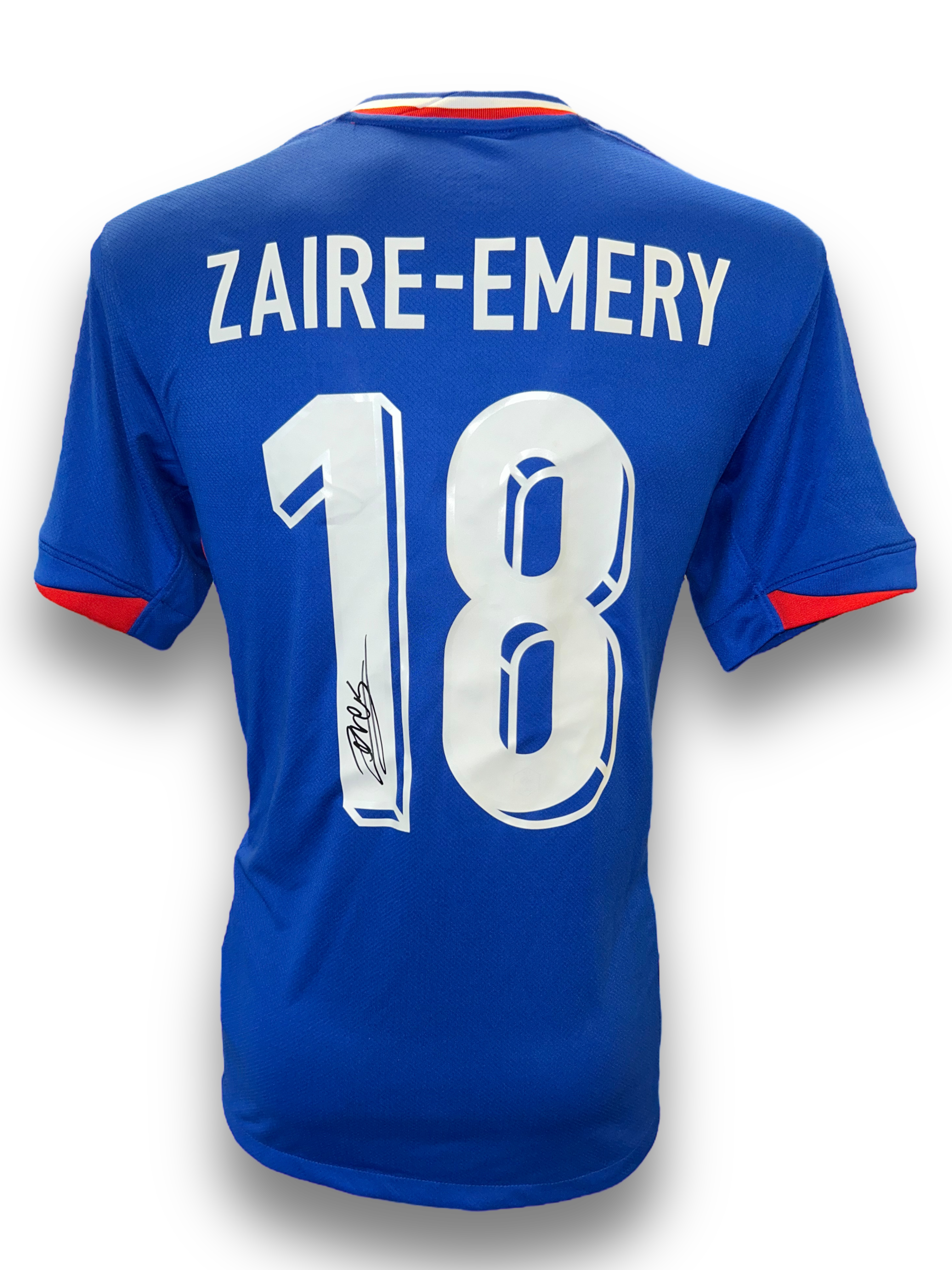 WARREN ZAIRE-EMERY FRANCE 2024 HOME SHIRT (AFTAL COA)