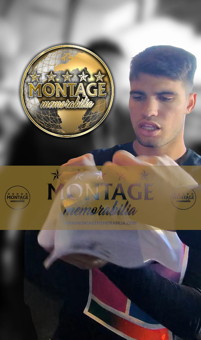 CARLOS ALCARAZ SIGNED WHITE NIKE TENNIS CAP WIMBLEDON (AFTAL COA) 2