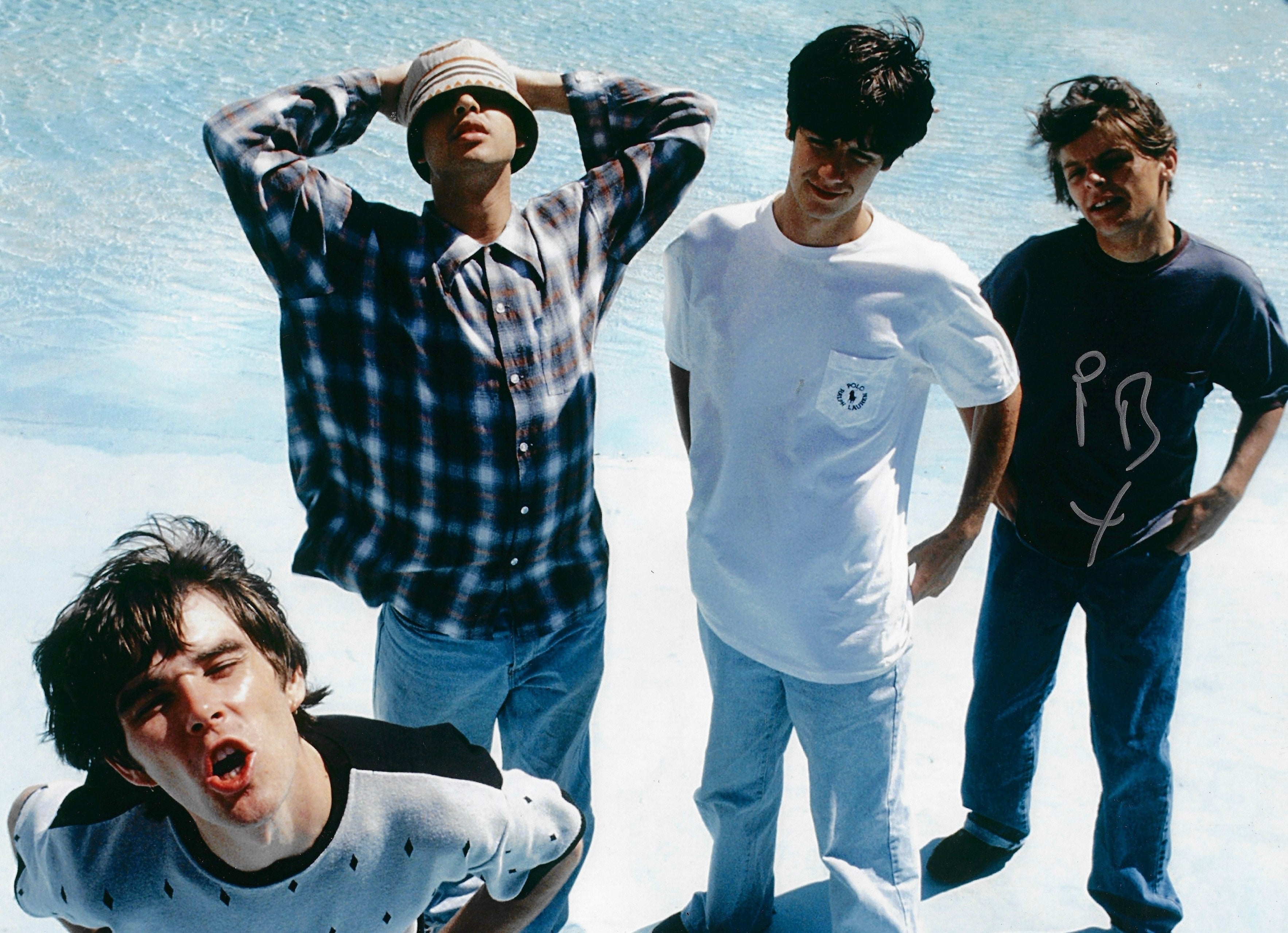 IAN BROWN SIGNED 16x12 STONE ROSES PHOTOGRAPH (AFTAL COA) 4