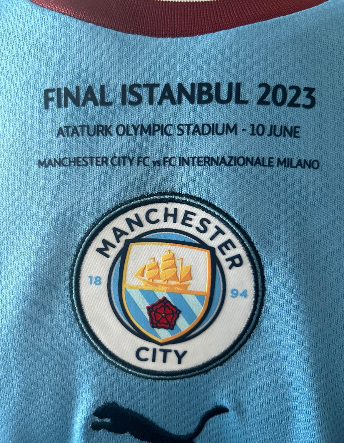 ILKAY GUNDOGAN SIGNED MAN CITY 22/23 UCL FINAL WINNERS SHIRT (ACG CERT AG17237)