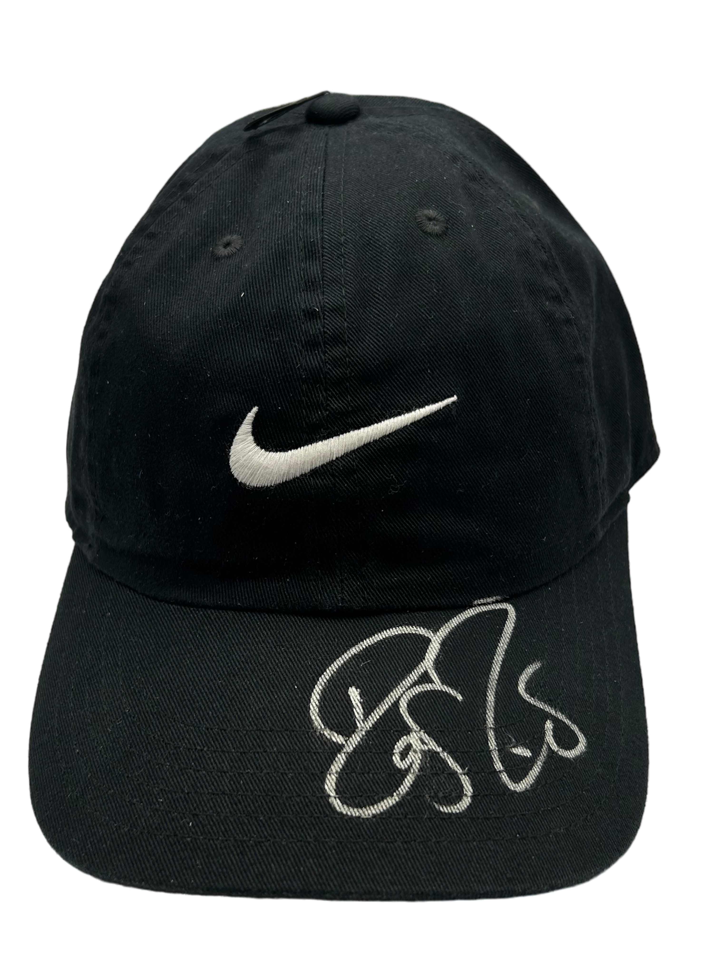 ROGER FEDERER SIGNED BLACK NIKE TENNIS CAP WIMBLEDON (AFTAL COA)