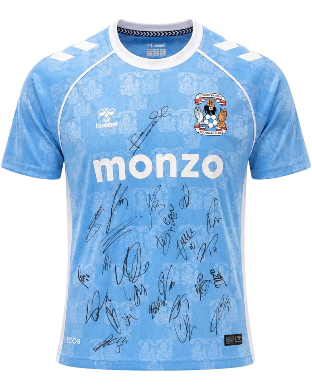 COVENTRY CITY FC 2025/26 CHAMPIONS SQUAD SIGNED HOME SHIRT (ACG CERT AG19049)