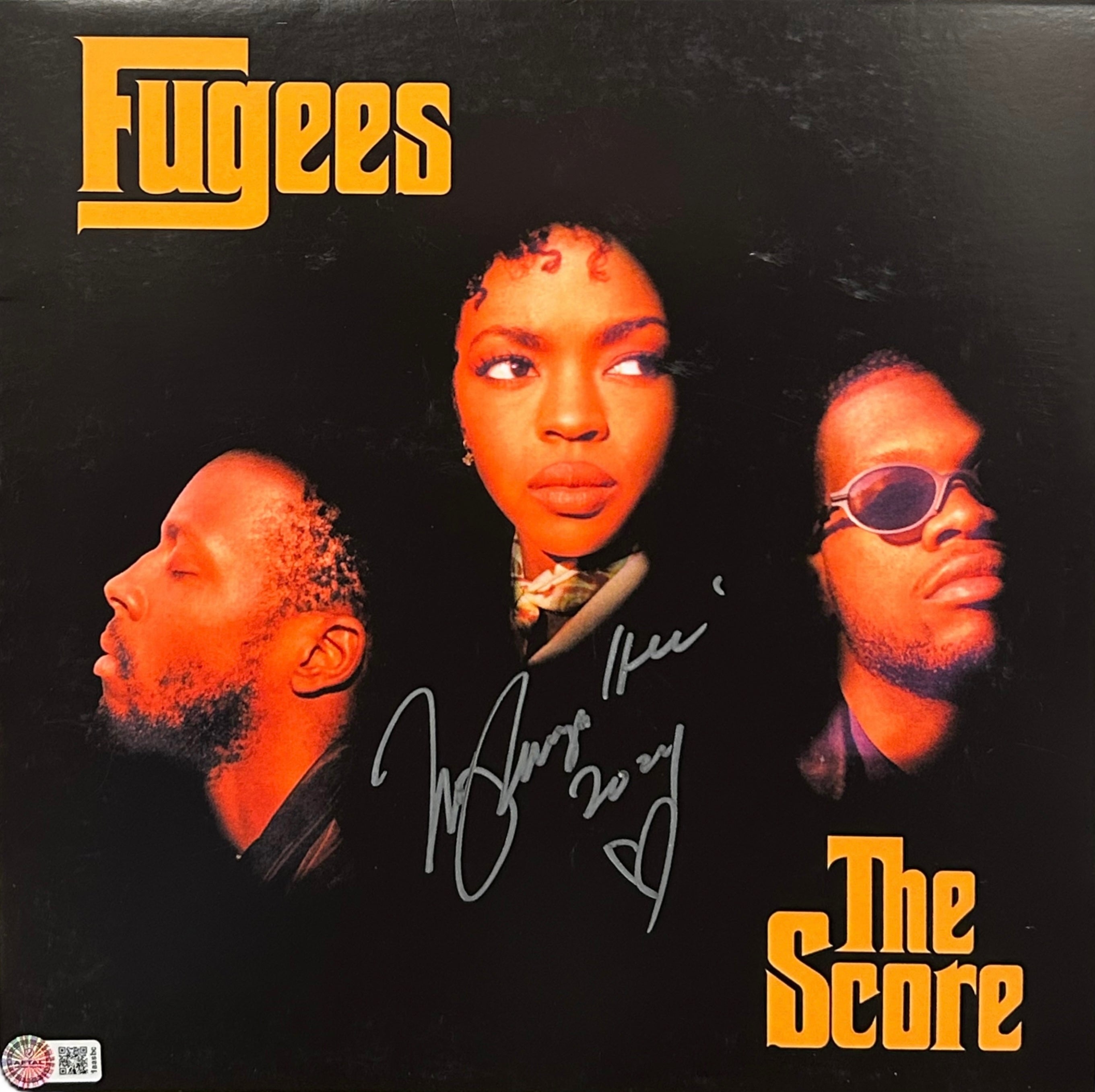 LAURYN HILL SIGNED FUGEES THE SCORE VINYL (AFTAL AUTHENTICATED) 3