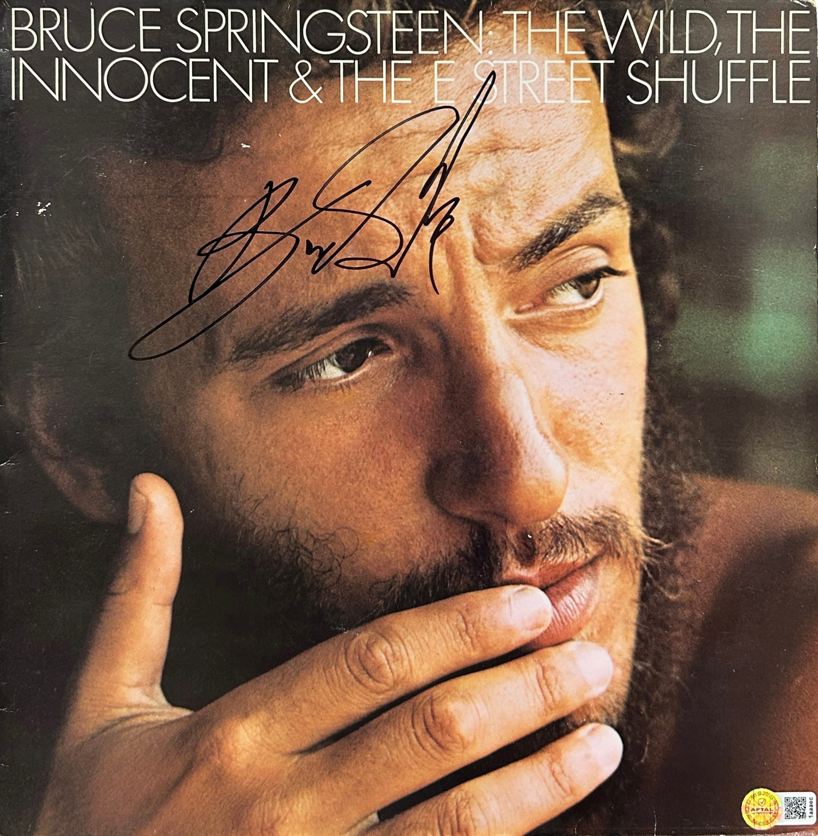 BRUCE SPRINGSTEEN SIGNED THE WILD, INNOCENT & SHUFFLE VINYL LP (AFTAL AUTHENTICATED)