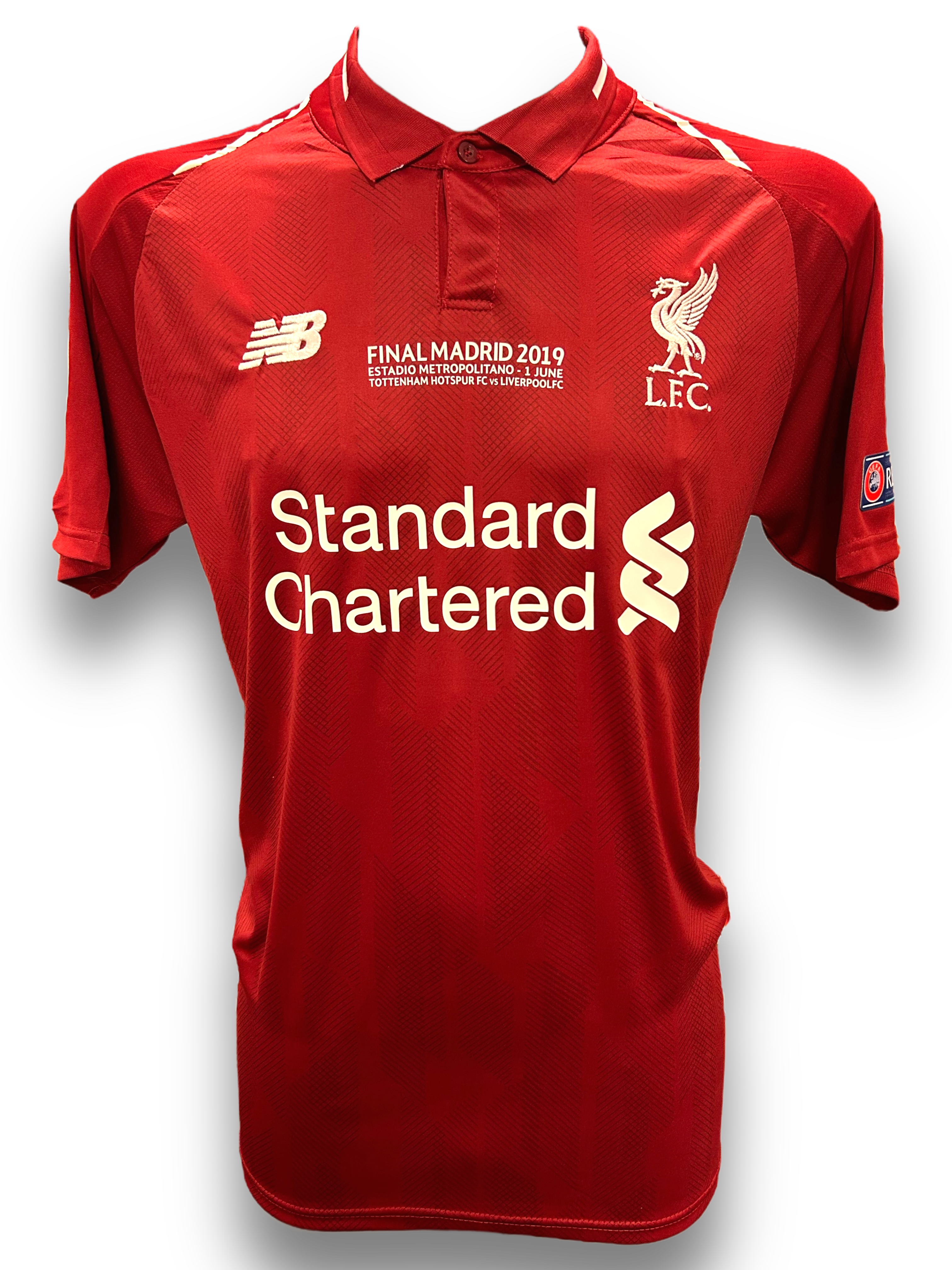 JORDAN HENDERSON SIGNED 2018/19 LIVERPOOL CHAMPIONS LEAGUE FINAL SHIRT (AFTAL COA)
