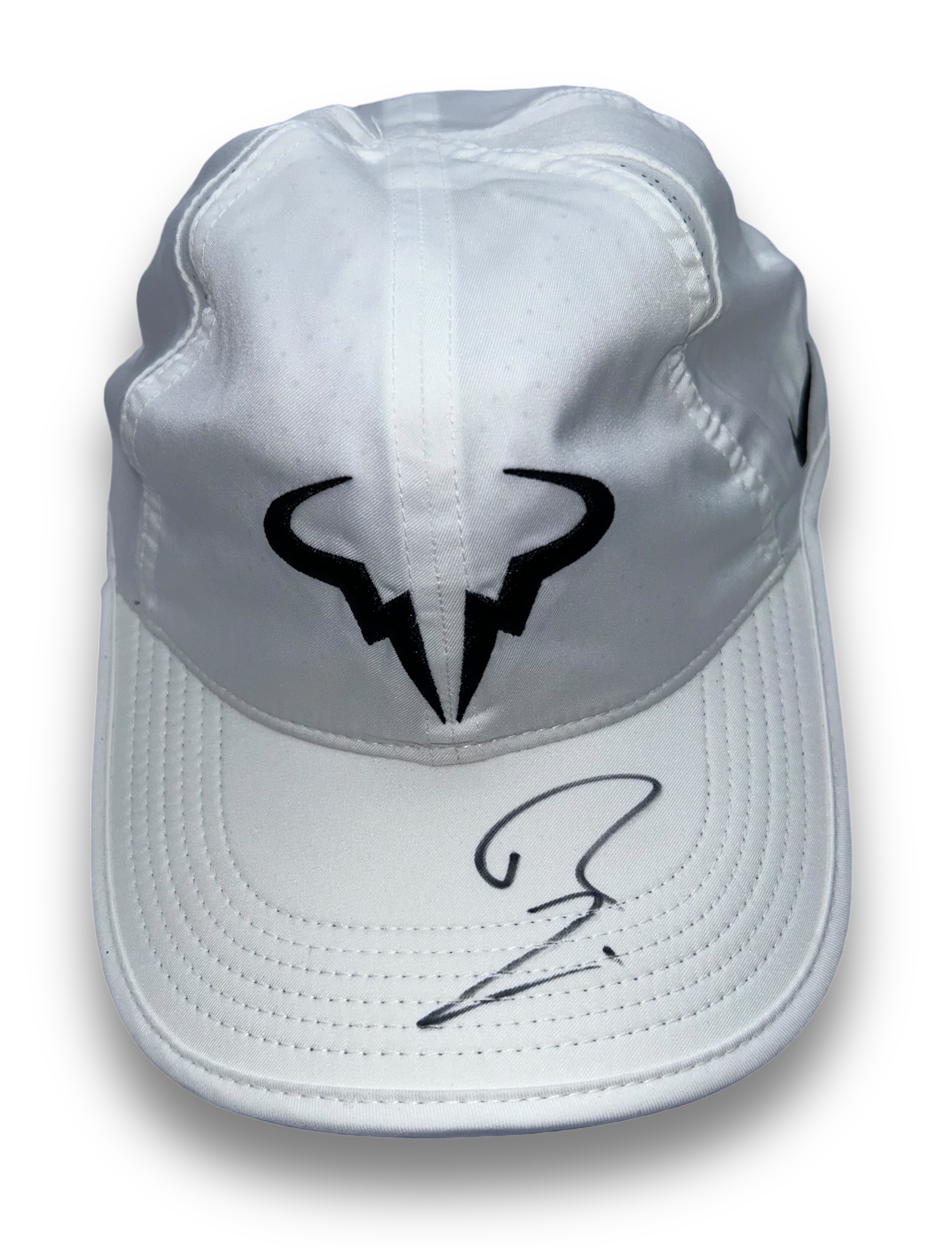 RAFAEL NADAL SIGNED WHITE NADAL NIKE TENNIS CAP (AFTAL COA) 3