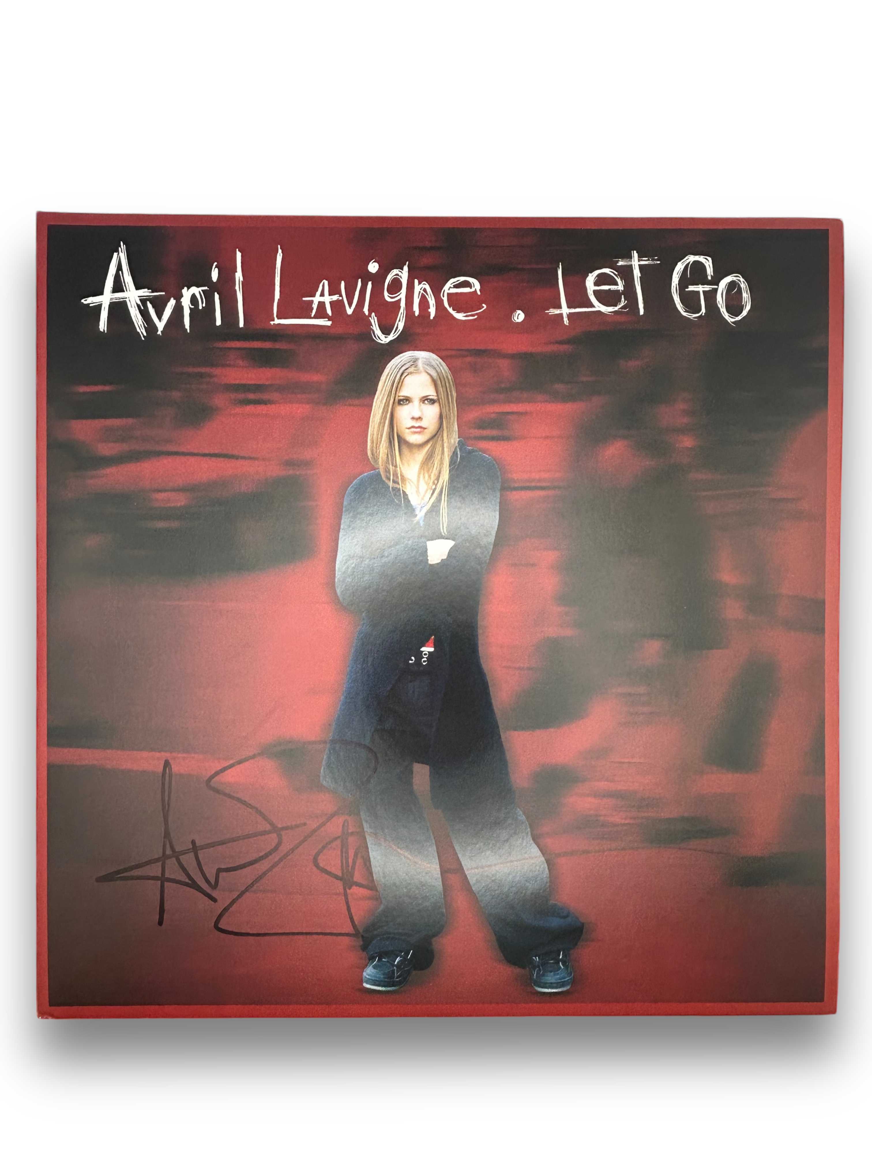 AVRIL LAVIGNE SIGNED LET GO ALBUM VINYL SK8ER BOI (AFTAL AUTHENTICATED)
