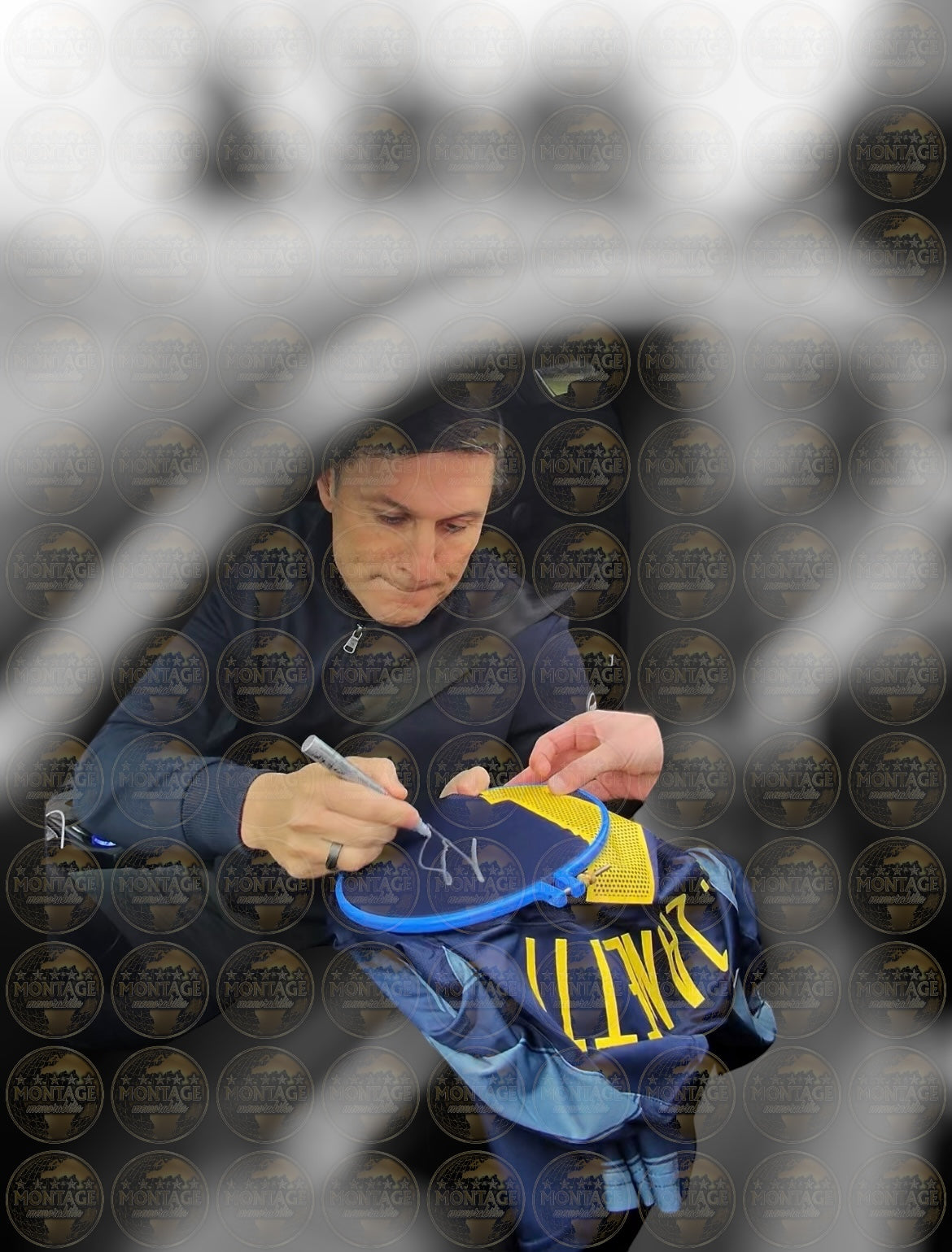 JAVIER ZANETTI SIGNED INTER MILAN 2004/05 AWAY SHIRT ZANETTI 4 (AFTAL AUTHENTICATED)