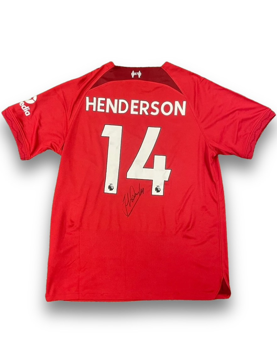JORDAN HENDERSON SIGNED LIVERPOOL FC 22/23 HOME SHIRT (AFTAL COA) 2