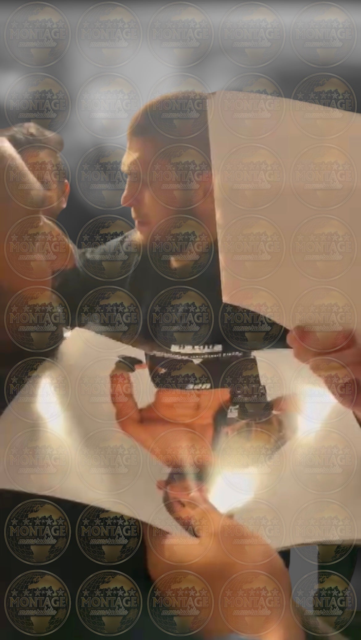 KHABIB NURMAGOMEDOV SIGNED UFC CHAMPION 14x11 PHOTO (ACG CERT AG17123)