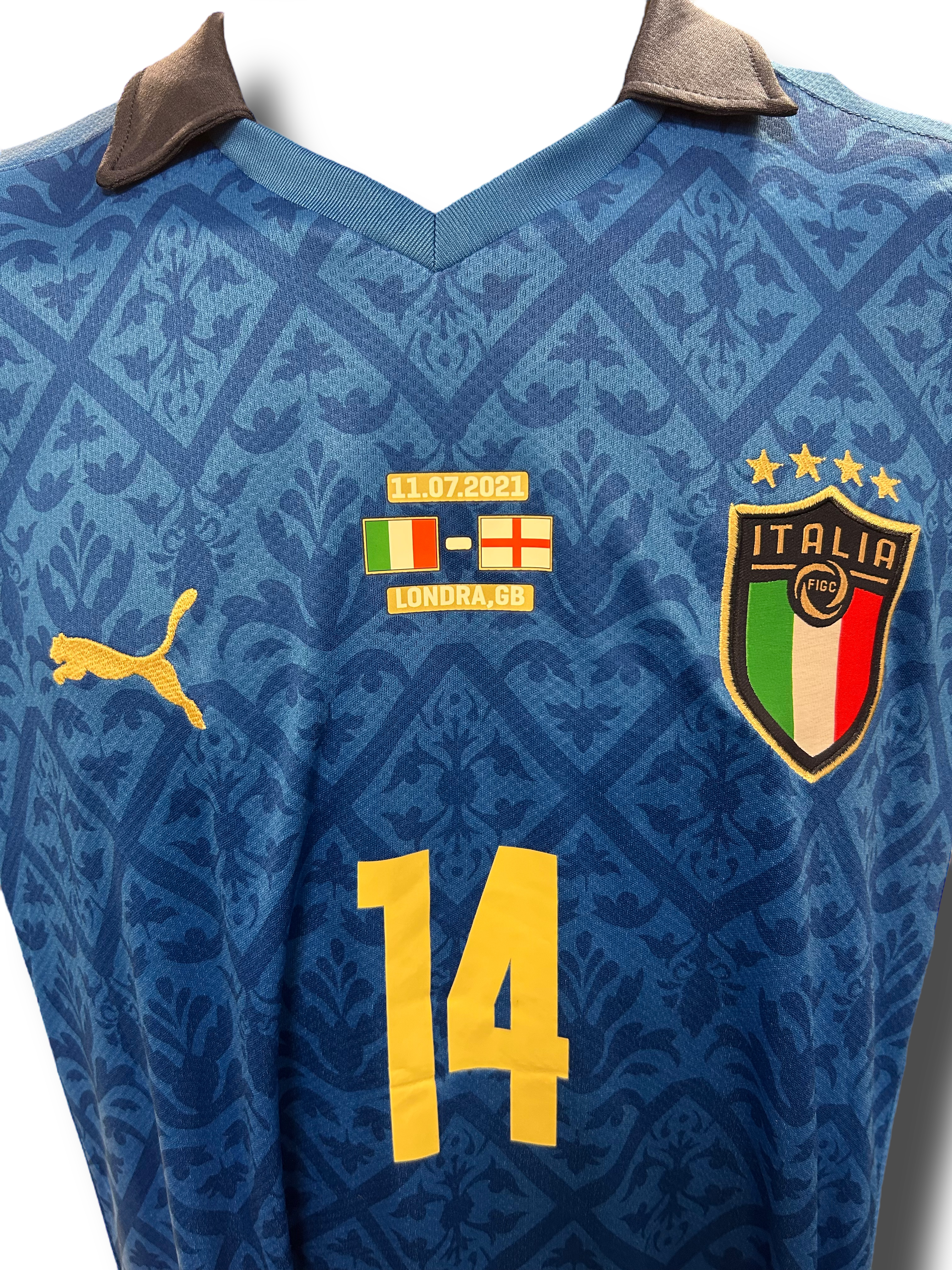 FEDERICO CHIESA SIGNED EURO 2020 ITALY WINNERS HOME SHIRT (AFTAL COA)