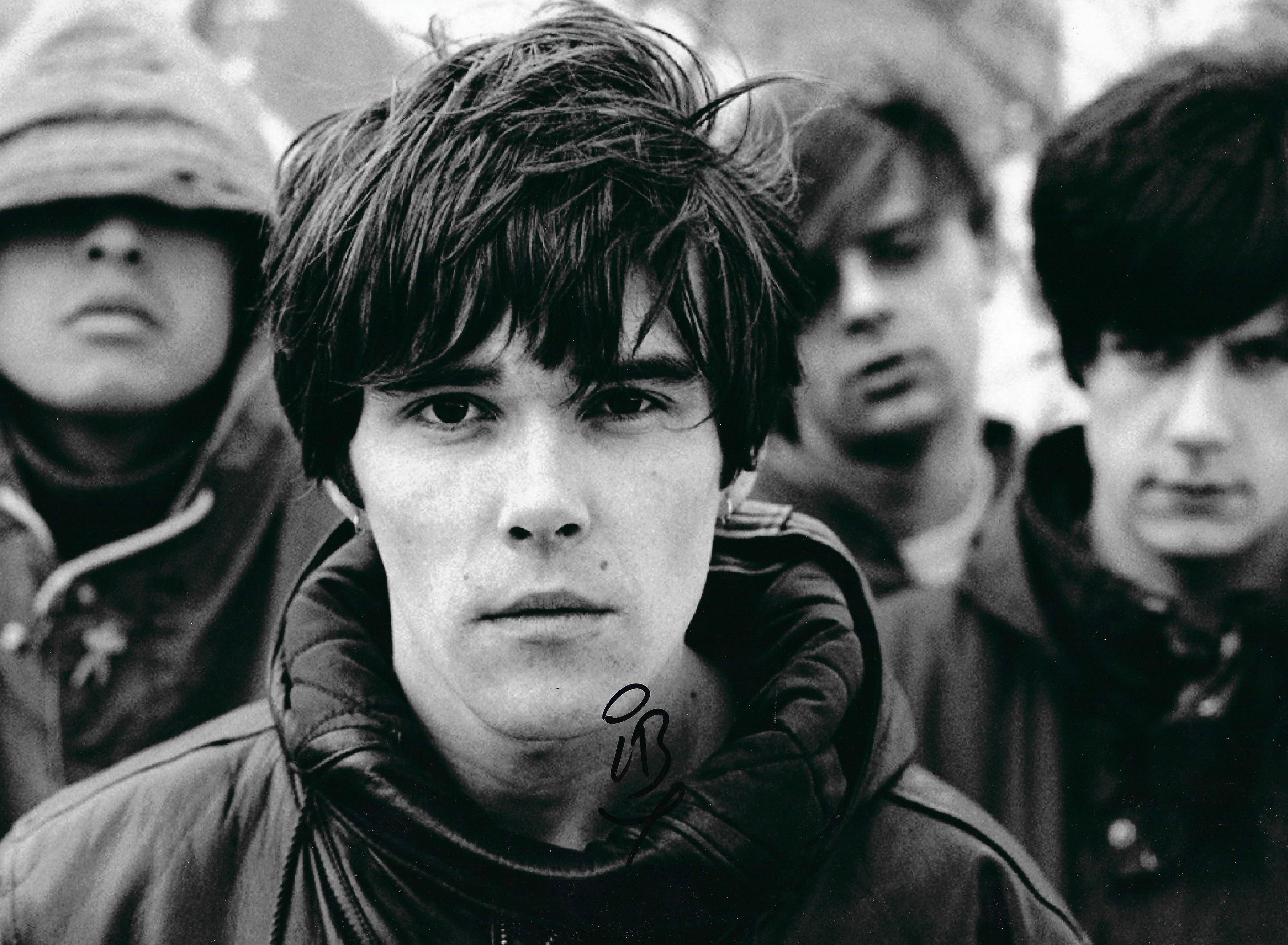 IAN BROWN SIGNED 16x12 STONE ROSES PHOTOGRAPH (AFTAL COA) 3