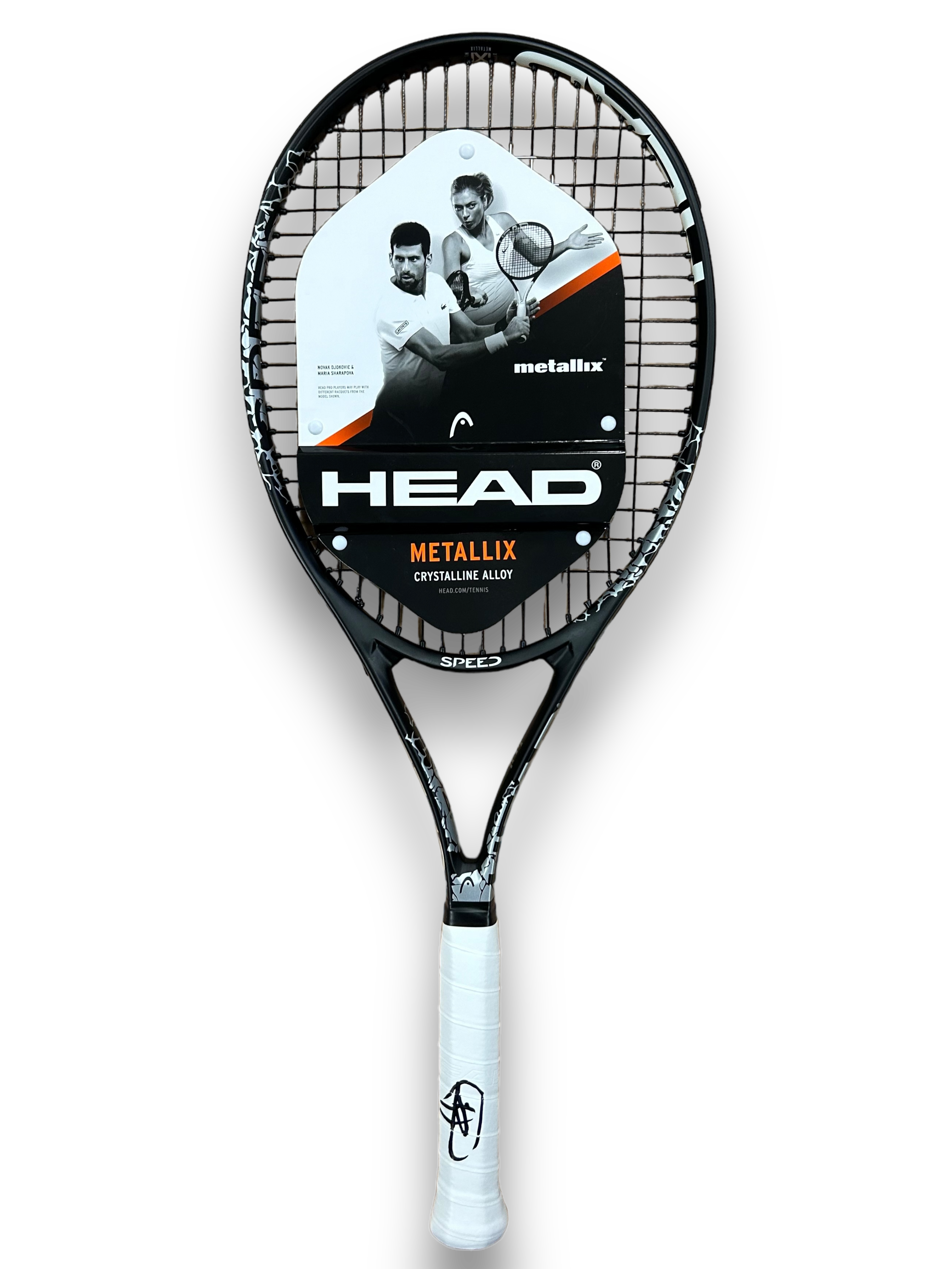 NOVAK DJOKOVIC SIGNED HEAD METALLIX TENNIS RACKET WIMBLEDON WINNER (AFTAL COA) 3